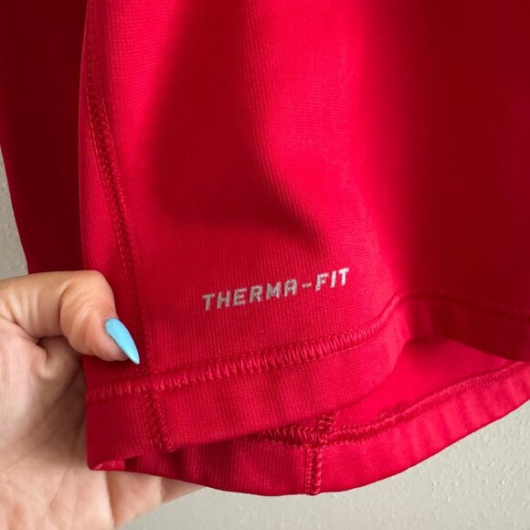 Nike Therma-Fit Red Quarter Zip Pullover Size L - Picture 5 of 6